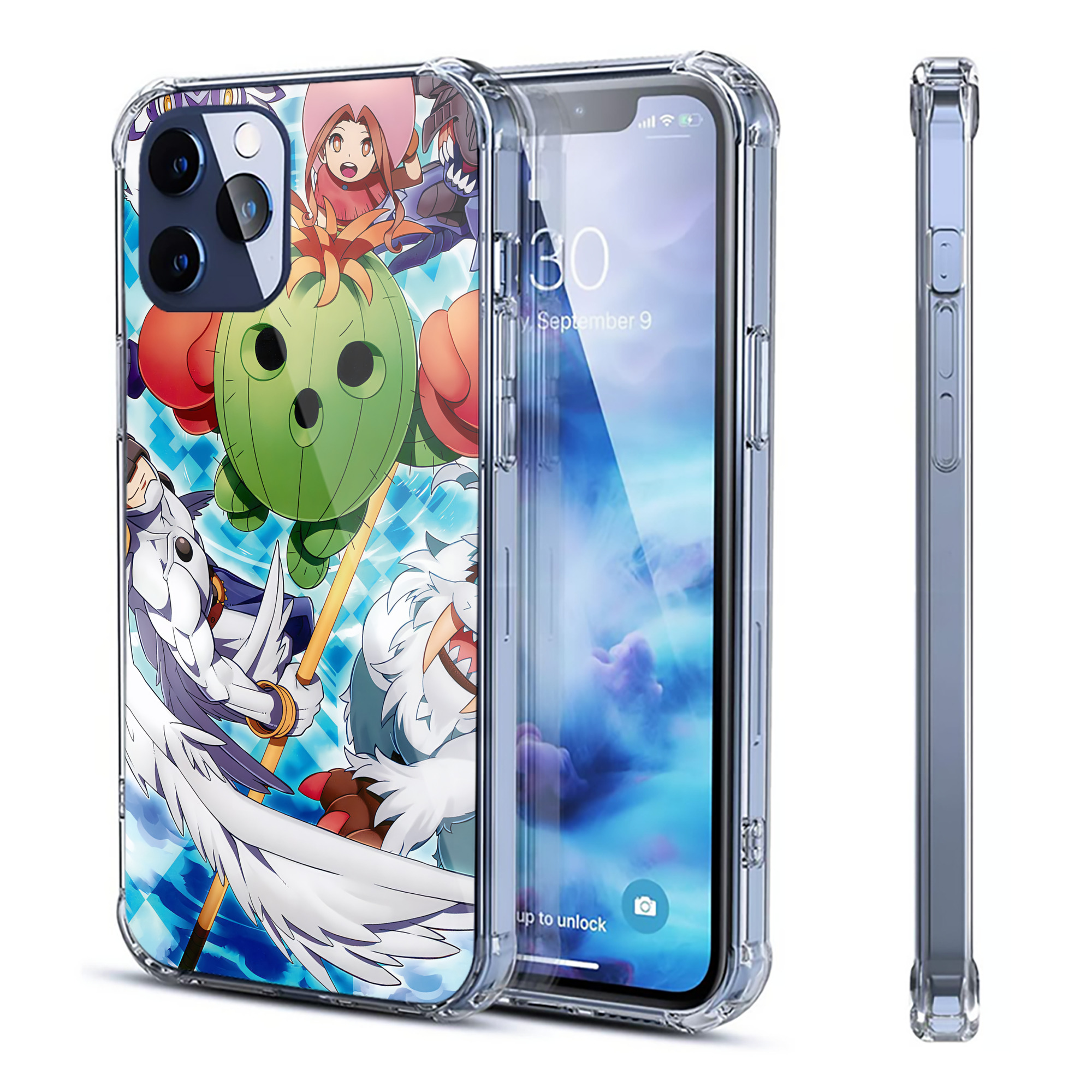 （画像用） Digimon デジタルモンスター/デジモン 【iPhone 12シリーズ対応】透明スマホケース（クリアソフトケース）